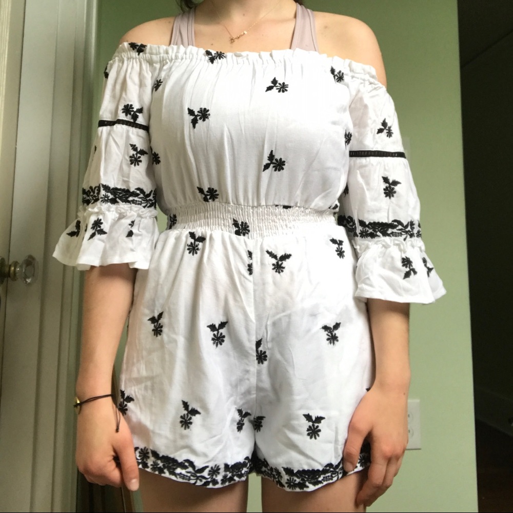White Urban Outfitter Romper